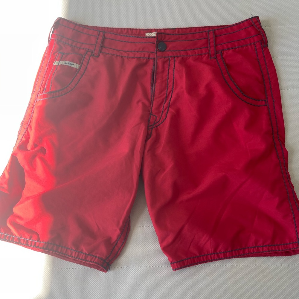True Religion Swimwear Board-shorts Swim Trunks Size 33